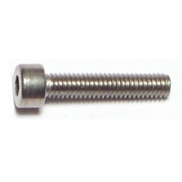 Midwest Fastener M4-0.70 Socket Head Cap Screw, Plain Steel, 20 mm Length, 8 PK 75615 - main